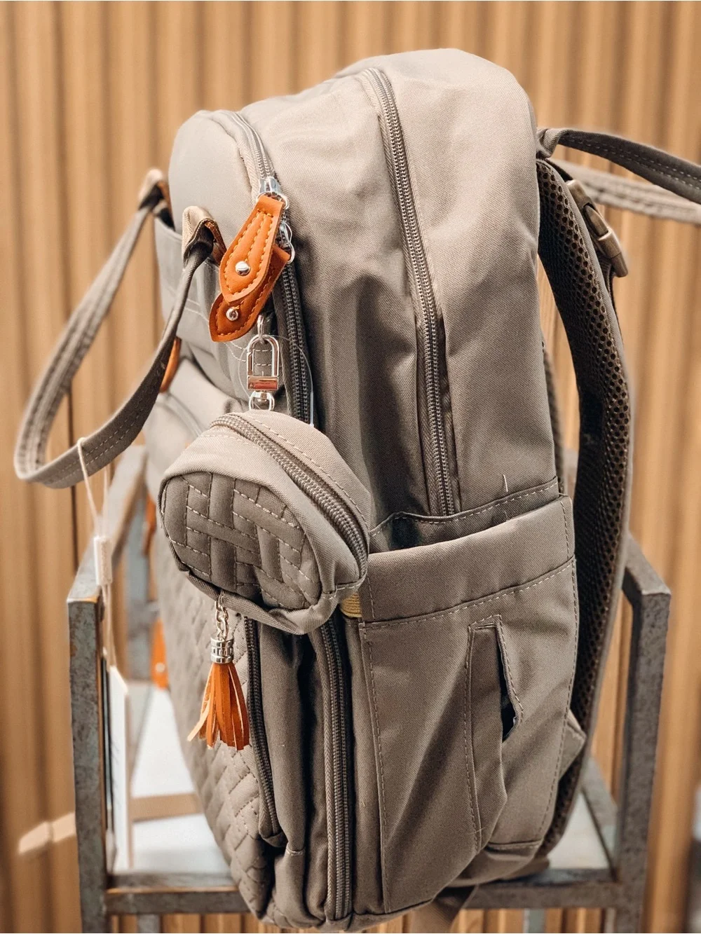 BabbleRoo Diaper Bag— Taupe